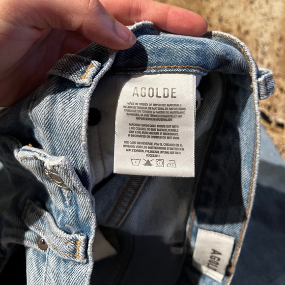 AGOLDE Pinch Waist High Rise Kick Jeans - Riptide - Picture 6 of 9